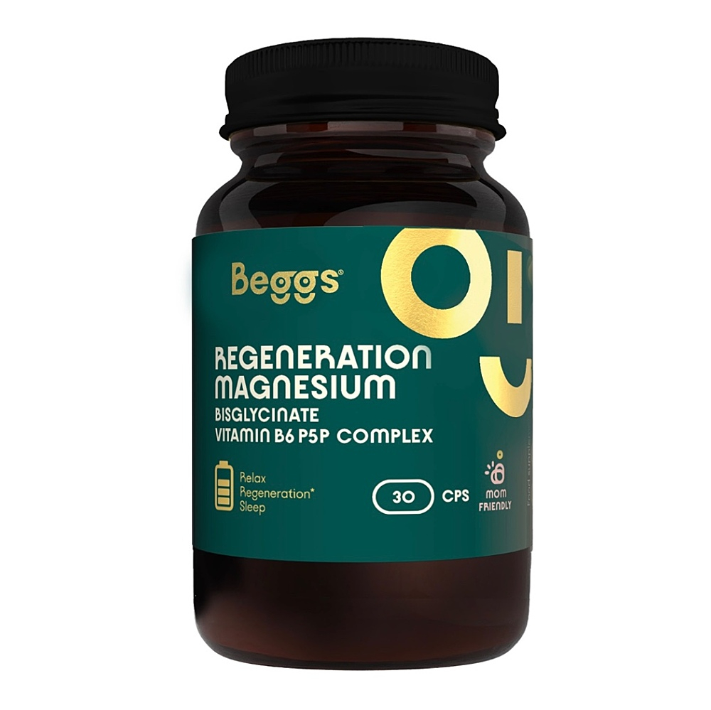 BEGGS Magnesium bisglycinate 380 mg + P5P COMPLEX 1,4 mg 30 kapslí