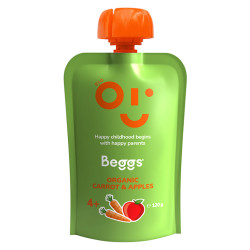 BEGGS Mrkev a jablka 4m+ 120 g