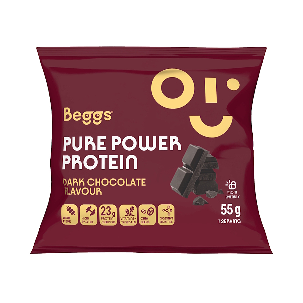 BEGGS Pure power protein dark chocolate 55 g