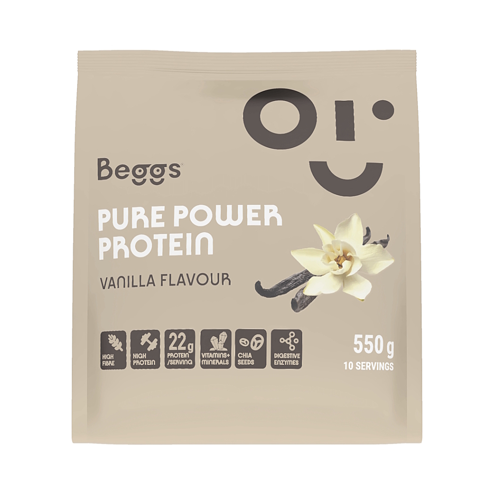 BEGGS Pure power protein vanilla 550 g
