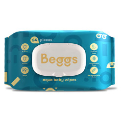 BEGGS Vlhčené splachovatelné ubrousky 64 kusů