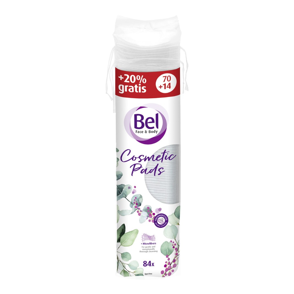 Bel Face & Body Cosmetic odličovací tampony kulaté 70+14 ks