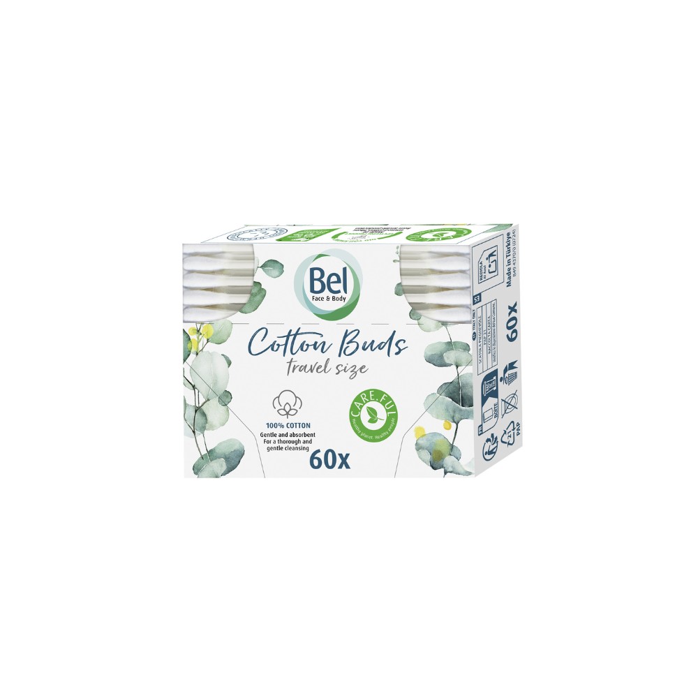 Bel Face & Body Cotton vatové tyčinky cestovní 60 ks