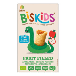 BELKORN BISkids BIO měkké dětské sušenky s jablečným pyré bez přidaného cukru 34% ovoce 150 g