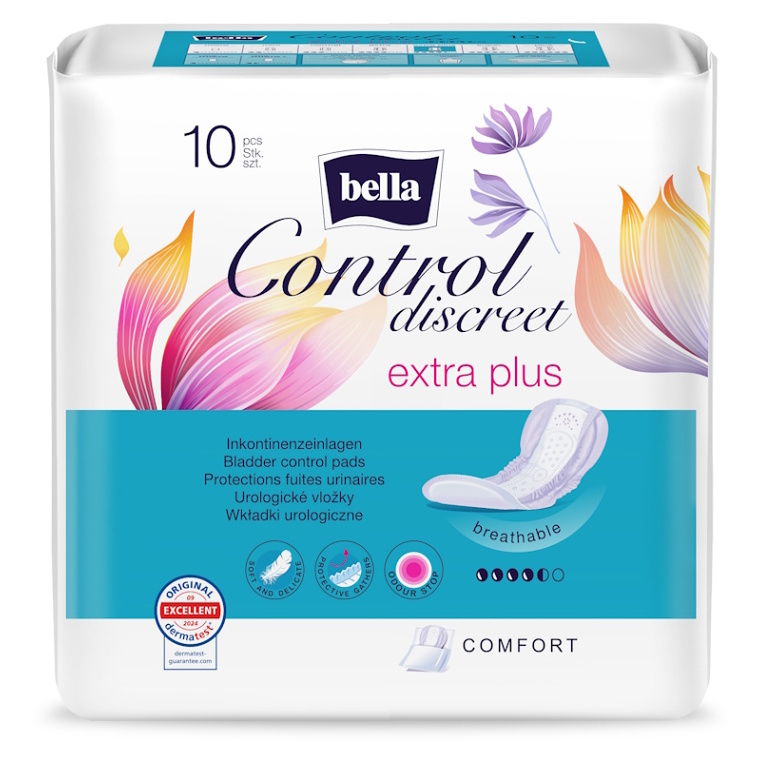 BELLA CONTROL Discreet inkontinenční vložky Extra Plus 10 kusů