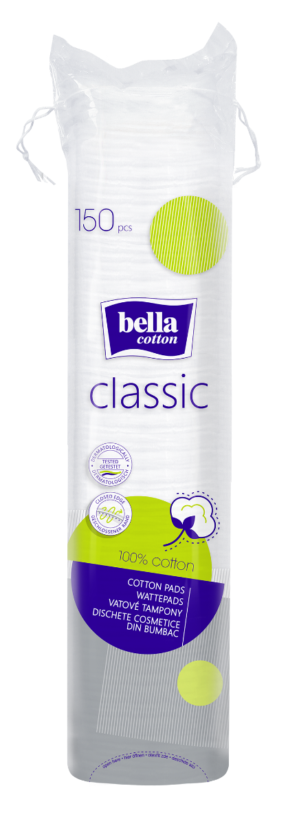 Bella Cotton Classic odličovací tampony 150 ks