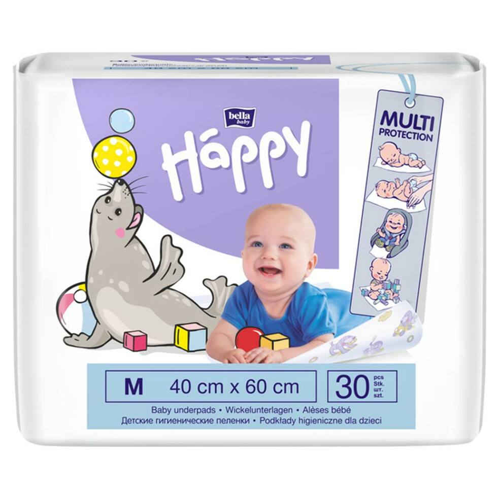 BELLA HAPPY Baby dětské hygienické podložky 40x60 cm 30 kusů