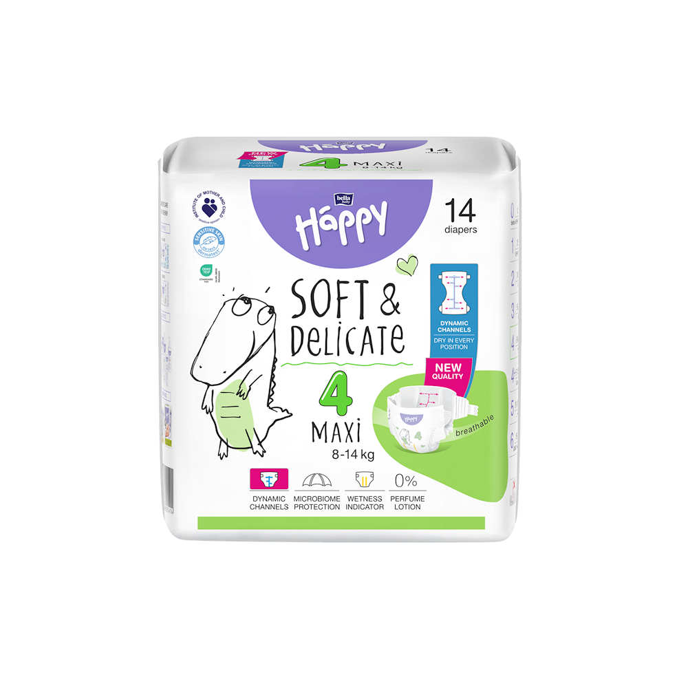 BELLA HAPPY Baby maxi 8 - 14 kg 14 kusů