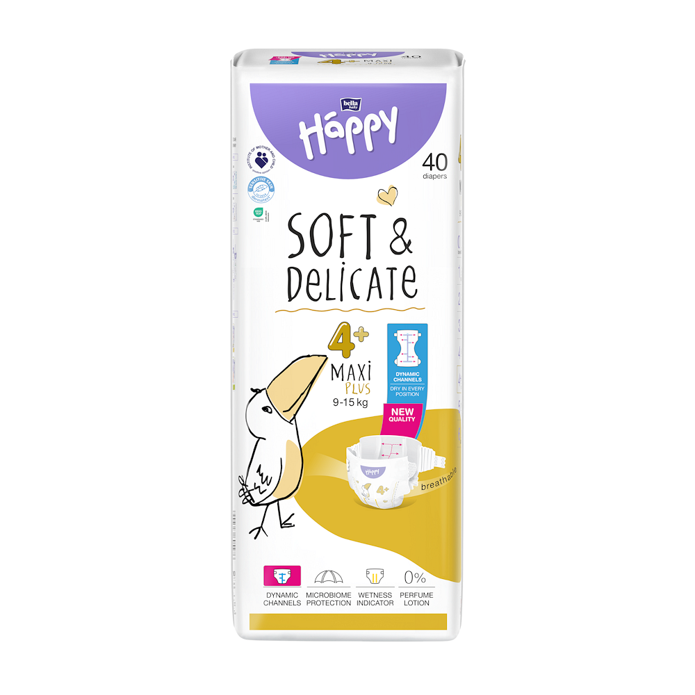 BELLA HAPPY Baby maxi plus 9 - 15 kg 40 kusů