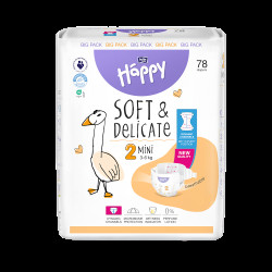 BELLA HAPPY Baby mini 3 - 6 kg 78 kusů