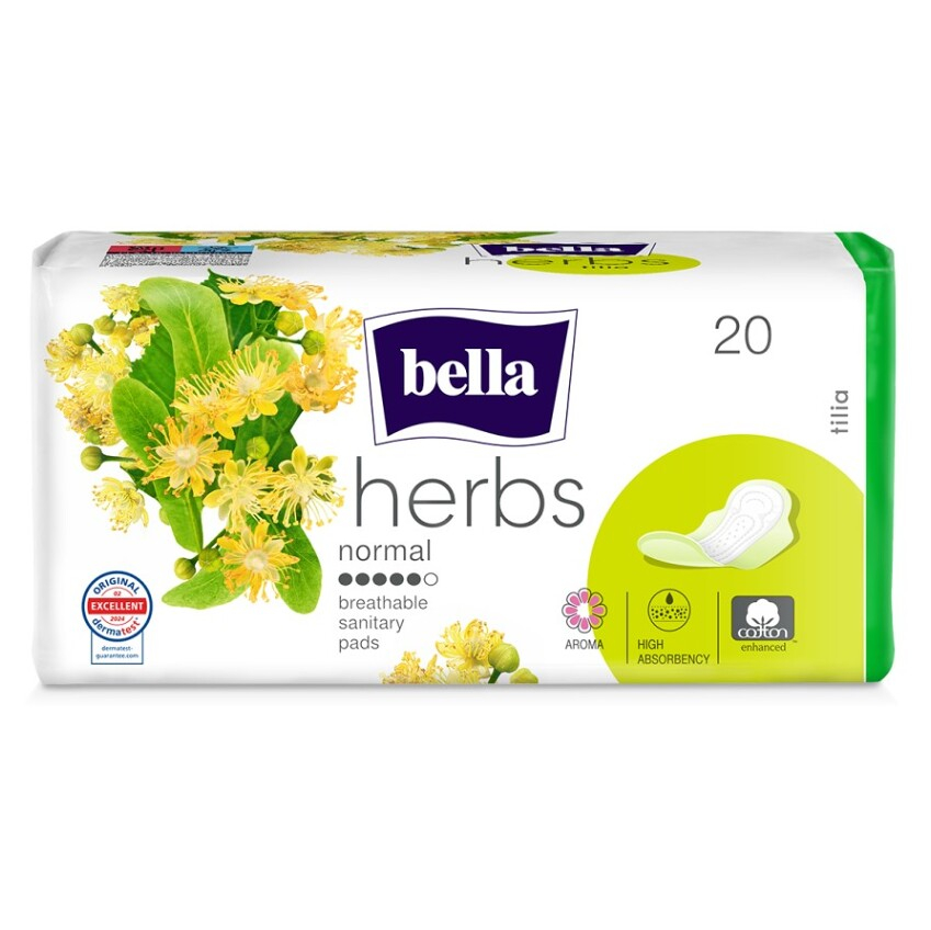 BELLA HERBS Tilia Hygienické vložky s křidélky 20 kusů