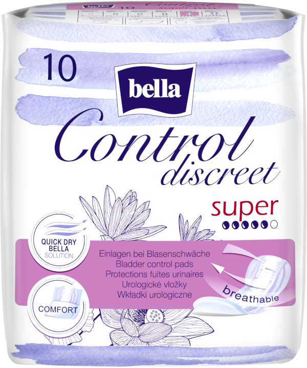 BELLA Lady Control Discreet Super urologické vložky 10 ks