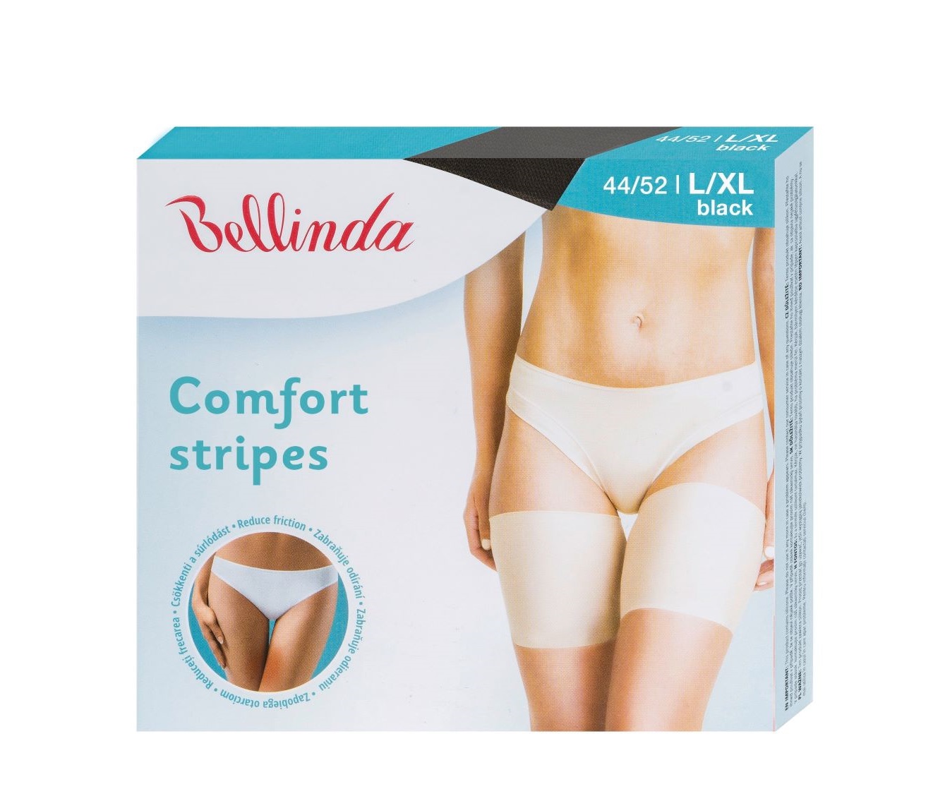 Bellinda Ochranné pásy na stehna vel. L/XL 1 pár černé