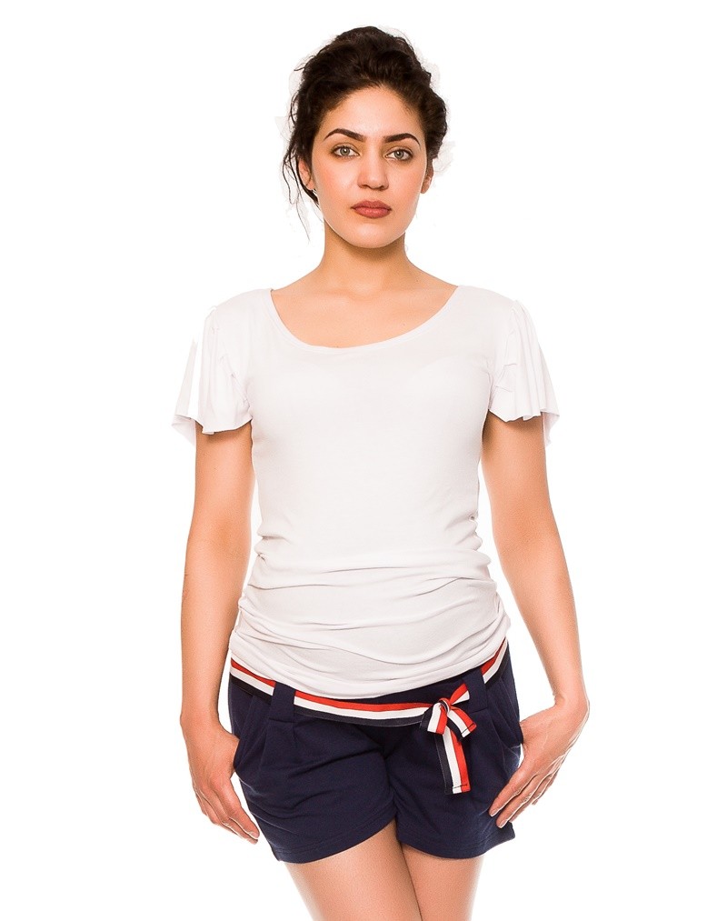 bemaamaa Těhotenské teplákové kraťasy Monika - granát