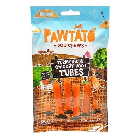 BENEVO Odměna pro psy pawtato tubes turmeric & chicory root 90 g