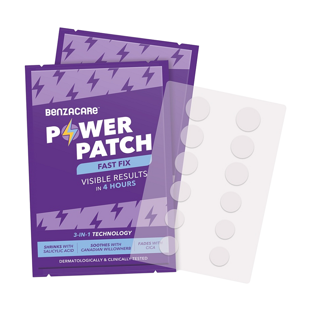 BENZACARE Power Patch 3 v 1 Náplasti na akné 36 kusů