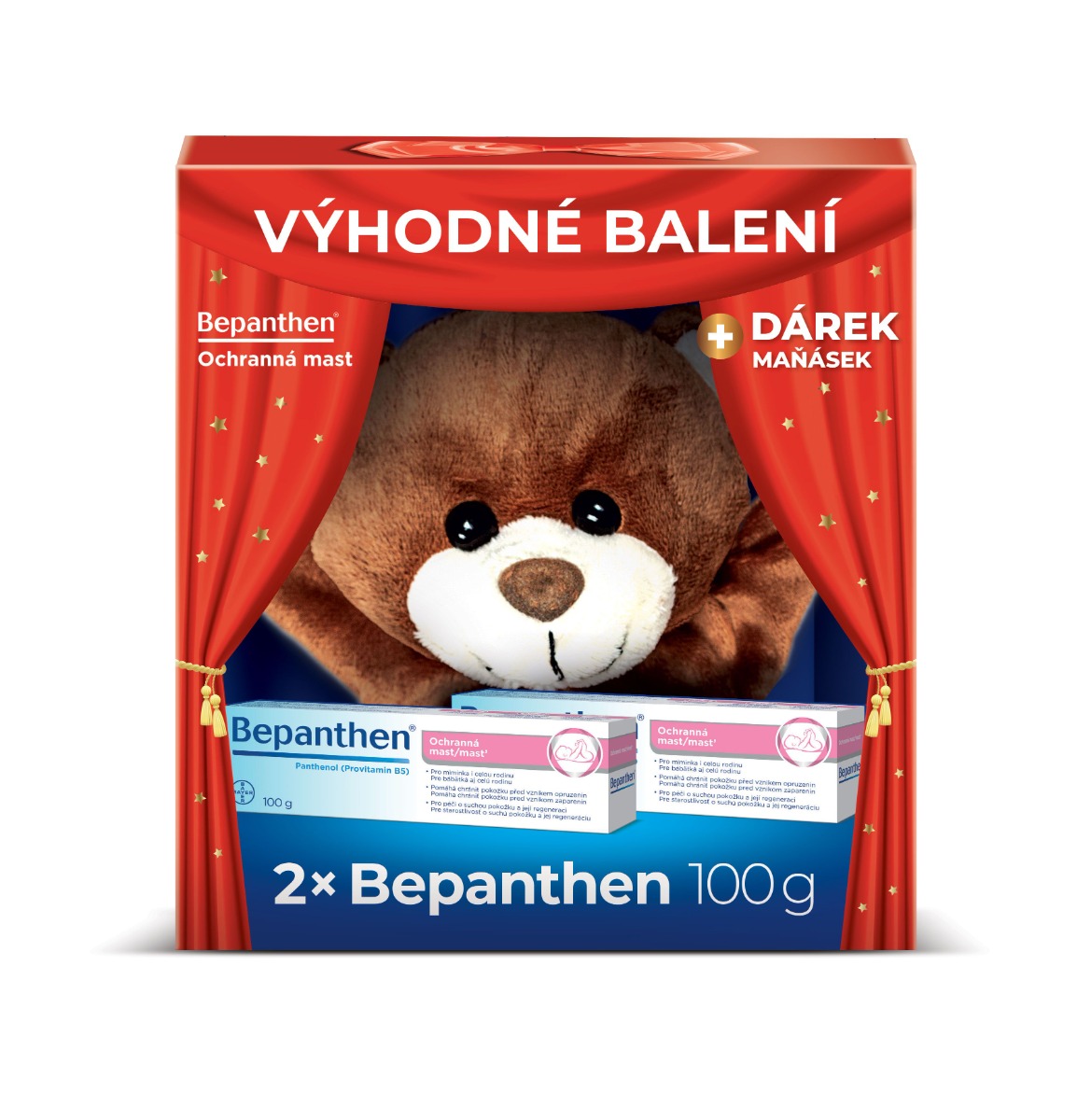Bepanthen Ochranná mast 2x100 g + dárek