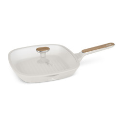 Berlingerhaus Grilovací pánev s titanovým povrchem a poklicí 28 cm Sahara Nordic Collection