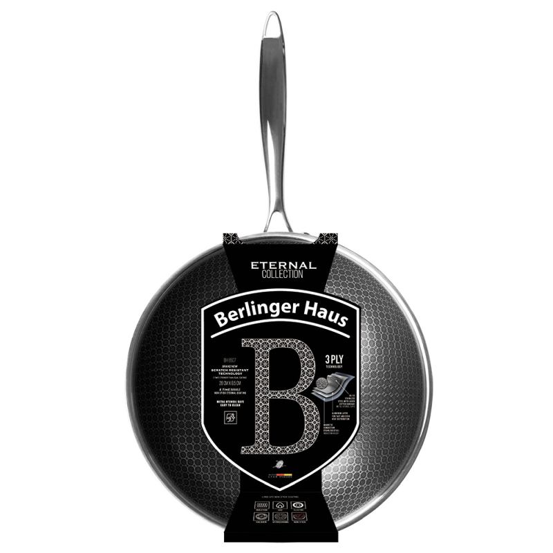 Berlingerhaus Pánev WOK s nepřilnavým povrchem 28 cm Eternal Collection