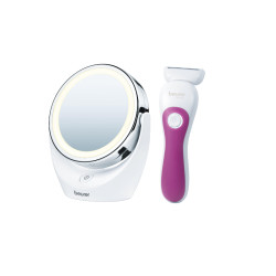 BEURER Set kosmetického zrcátka BS49 a holícího strojku HL36