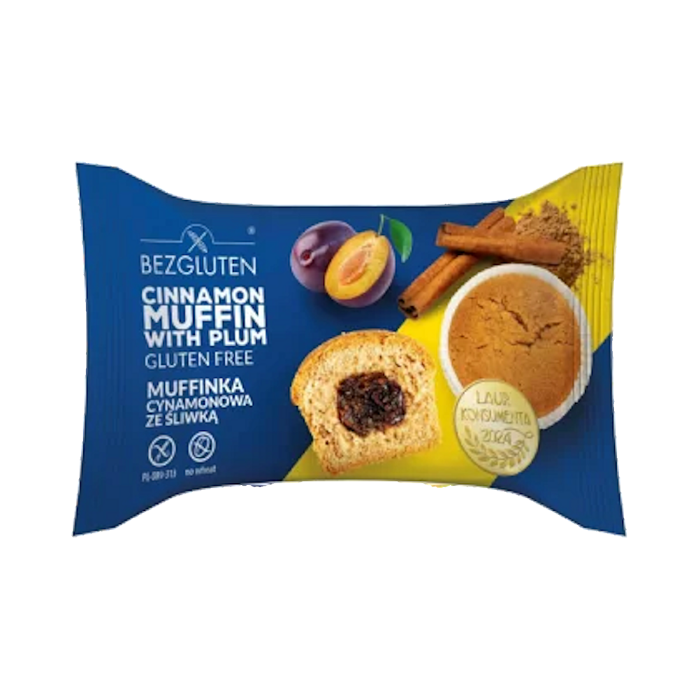 BEZGLUTEN Muffin švestka se skořicí bez lepku 60 g