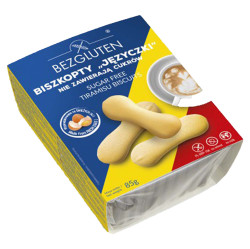 BEZGLUTEN Piškoty jazýčky bez cukru lepku 85 g