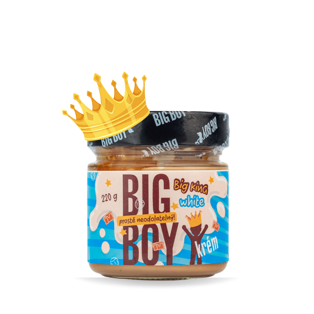 BIG BOY Big king white krém s lískovými ořechy a mlékem 220 g