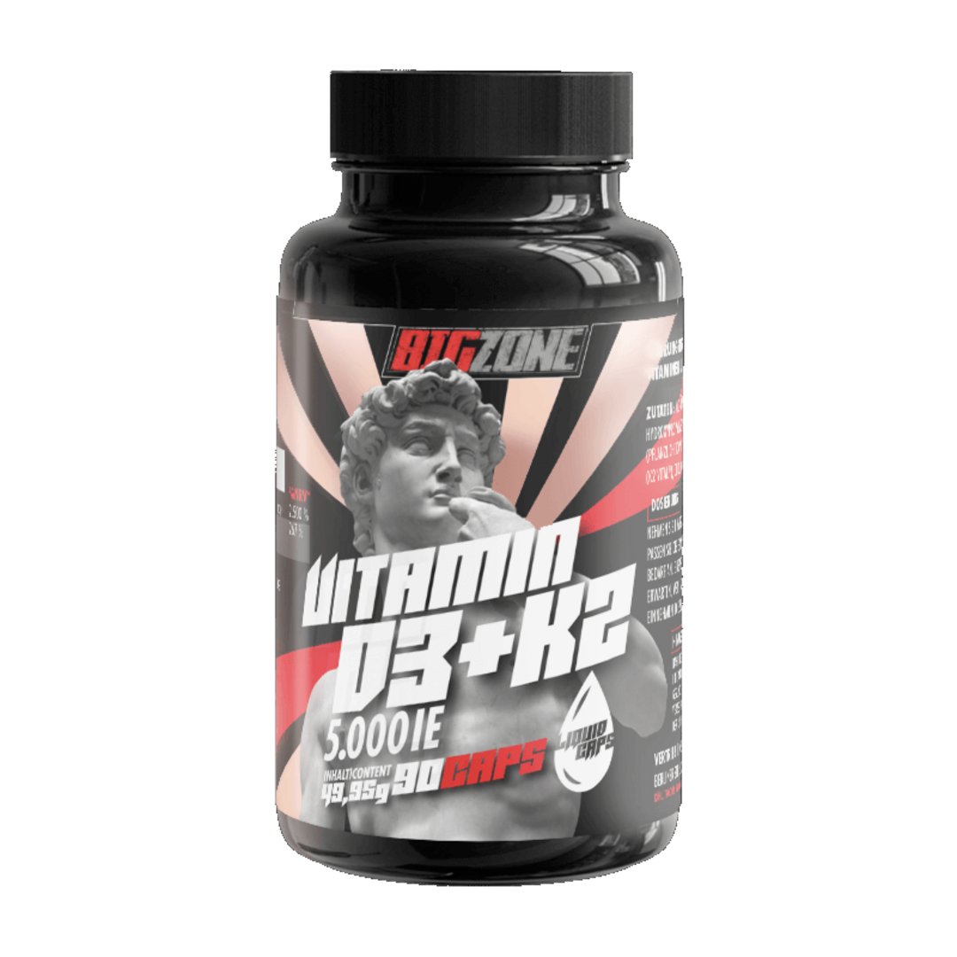 Big Zone Vitamin D3 + K2 Liquid Caps - 90 kapslí