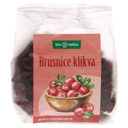 BIO NEBIO Brusnice klikva se třtinovým cukrem  BIO 200 g