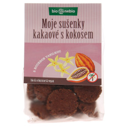 BIO NEBIO Moje sušenky kakaové s kokosem BIO 130 g