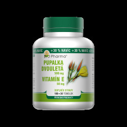 BIO PHARMA Pupalka dvouletá 500 mg + vitamín E 50 mg 100 + 30 tobolek