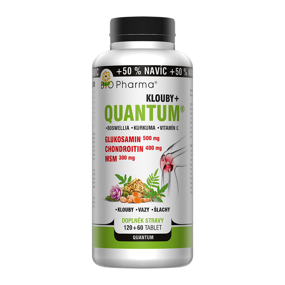BIO PHARMA Quantum Klouby+ 6 složek 120+60 tobolek