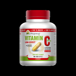 BIO PHARMA Vitamín C 500 mg long effect 60+60 kapslí