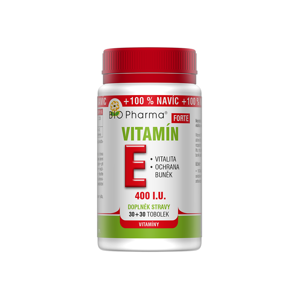 BIO PHARMA Vitamín E Forte 400 I.U.30+30 tobolek