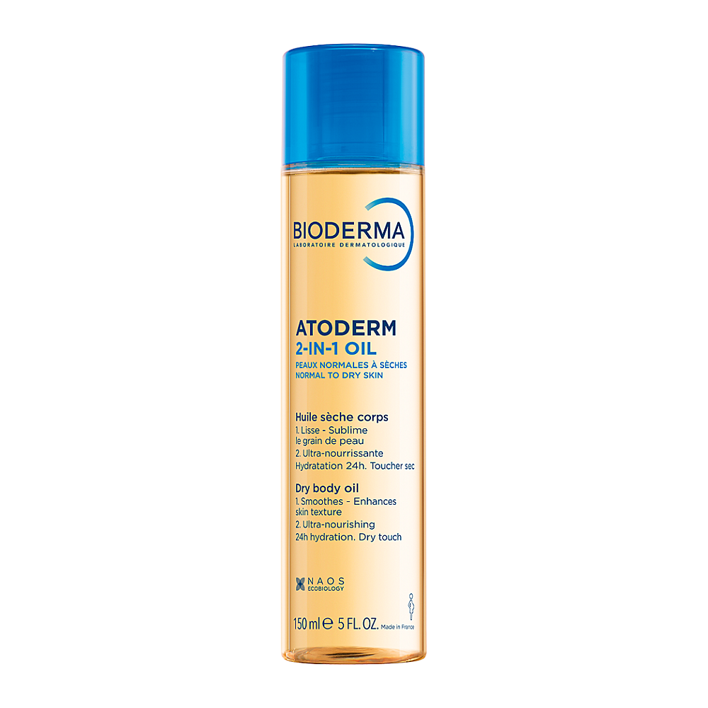 BIODERMA Atoderm Suchý tělový olej 2 v 1 pro suchou pokožku 150 ml