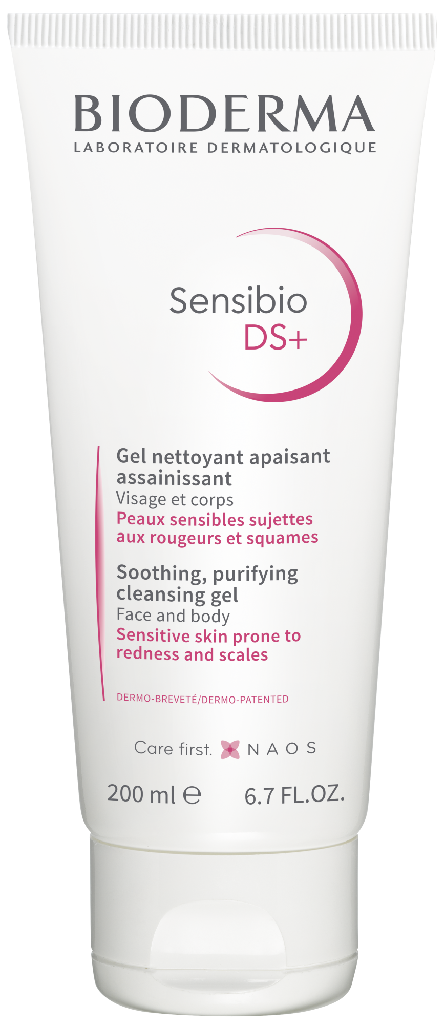 BIODERMA Sensibio DS+ gel moussant čisticí pěnivý gel na šupinatou pokožku, seborea 200 ml