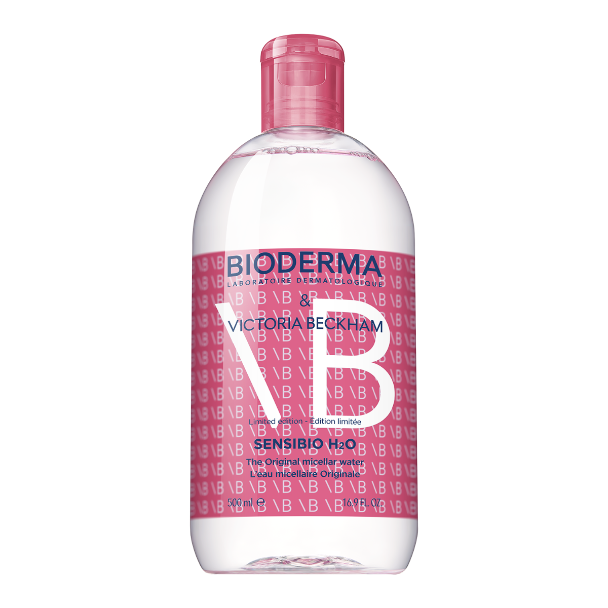 BIODERMA Sensibio H2O micelární voda 500 ml limitovaná edice Victoria Beckham