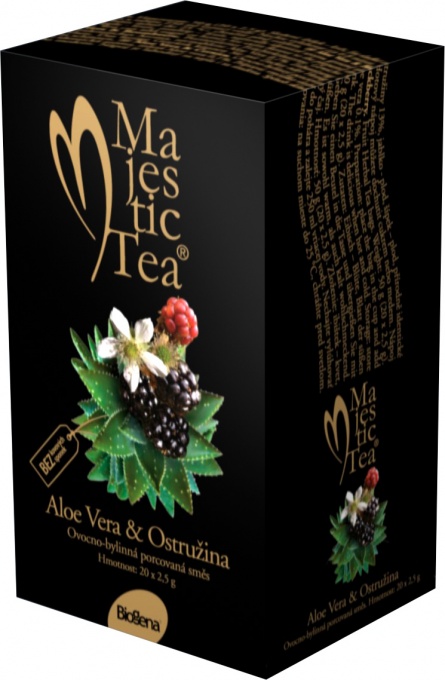 BIOGENA Majestic Tea Aloe Vera & Ostružina 20 x 2.5 g