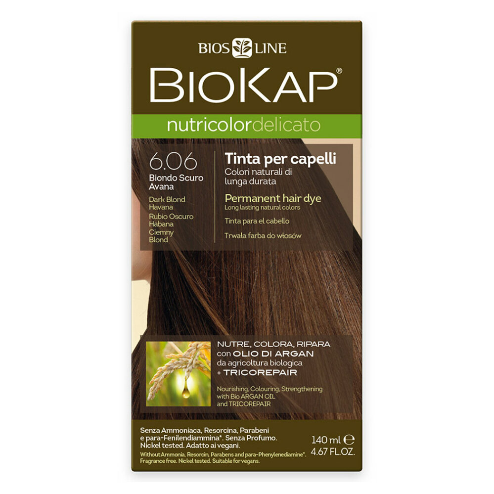 BIOKAP Barva na vlasy 6.06 Blond tm.Havana 140 ml