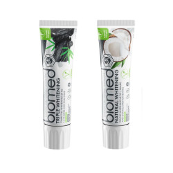 BIOMED Duo sada Natural Whitening a Triple Whitening zubní pasty 2x100 g