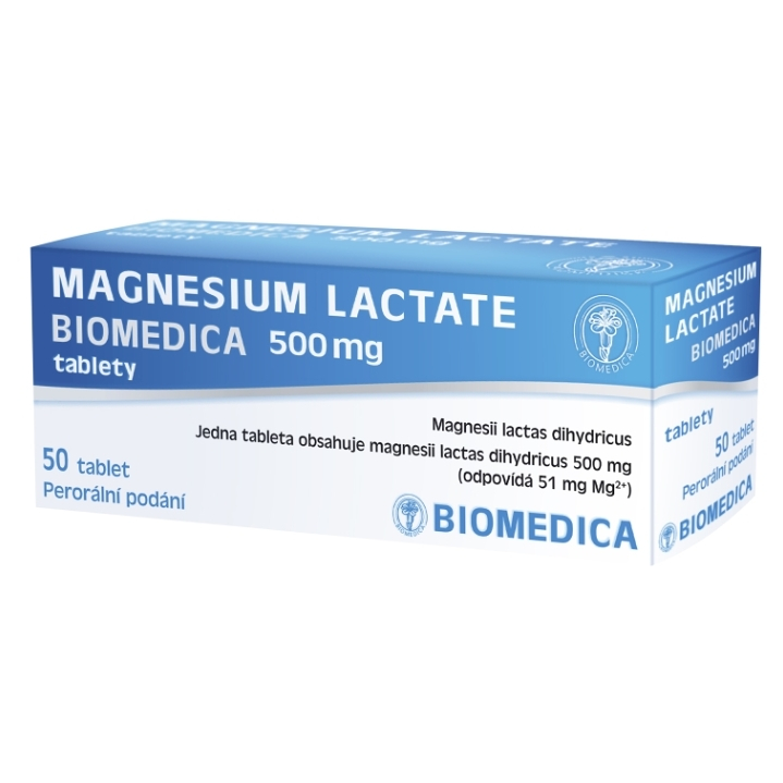 BIOMEDICA Magnesium Lactate 500 mg 50 tablet