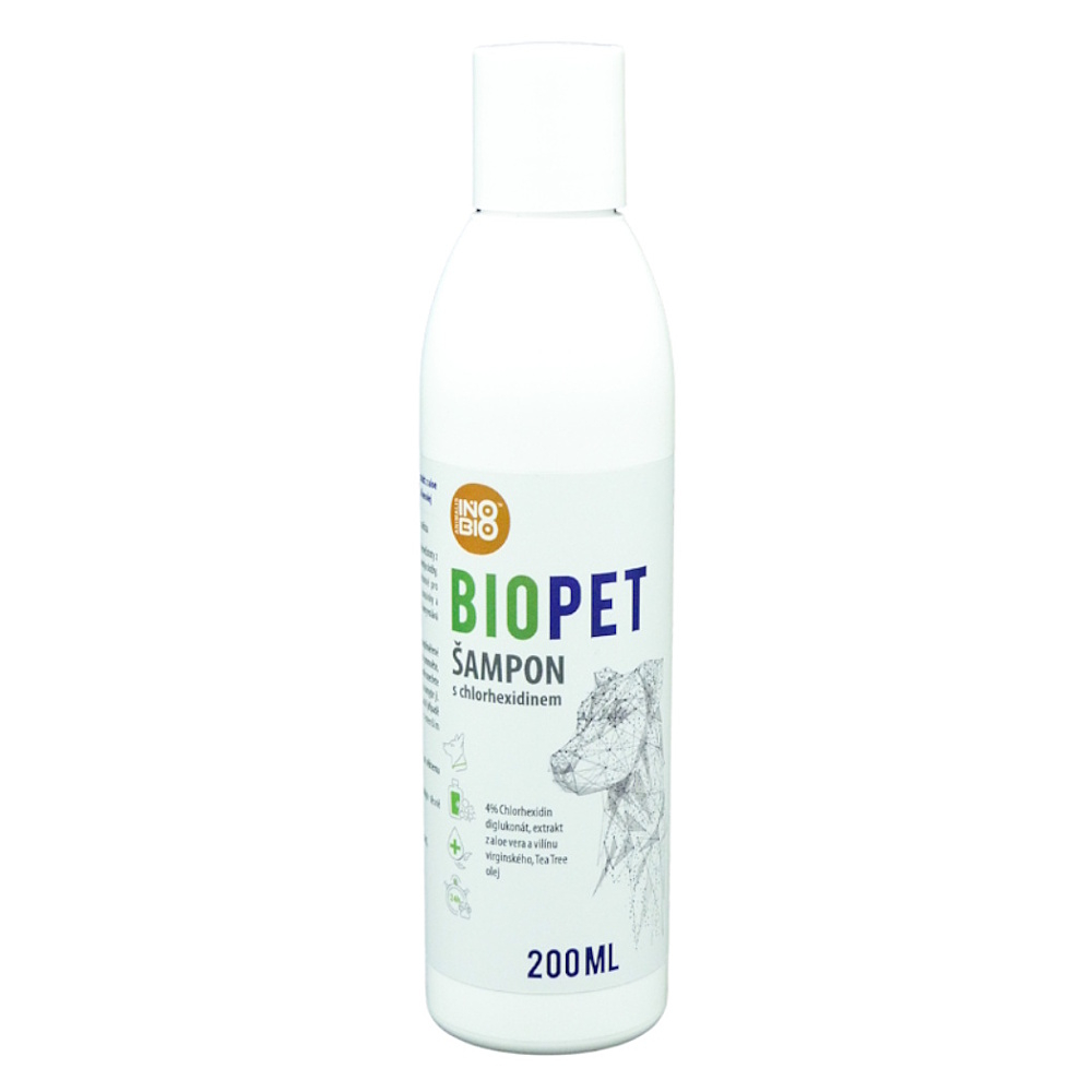 BIOPET Chlorhexidine šampon 4% pro psy 200 ml