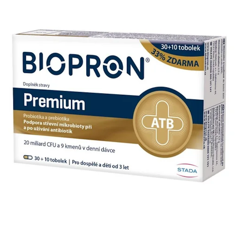 Biopron Premium probiotika a prebiotika 30+10 tobolek