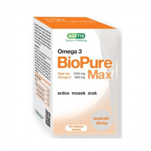BIOPURE Max Omega 3, 60 měkkých tobolek
