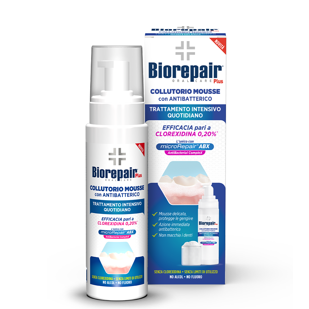 BioRepair Plus intenzivní pěnová ústní voda 200 ml