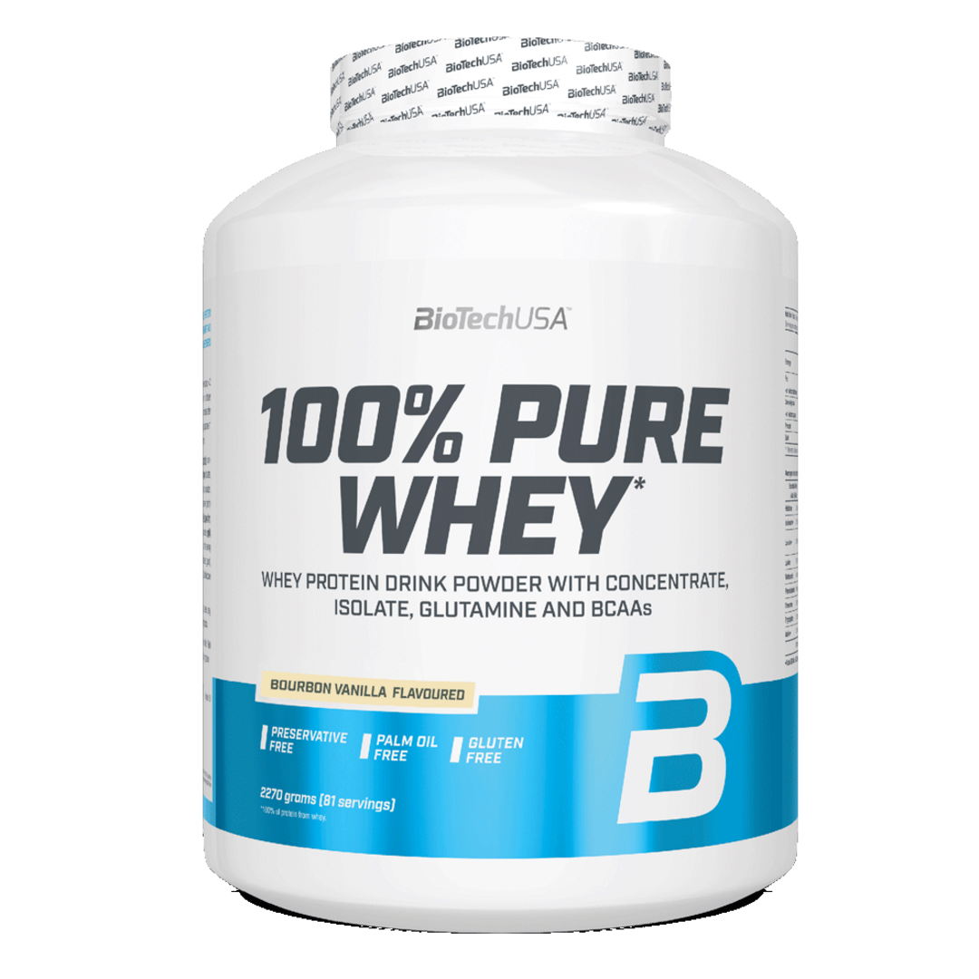 BioTech USA 100% Pure Whey 454g - malinový cheesecake