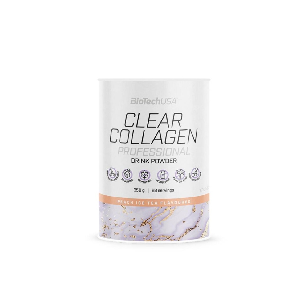 BioTech USA Clear Collagen Professional 350 g broskvový ledový čaj