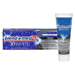 BLEND-A-MED Zubní pasta 3D White Charcoal 75 ml