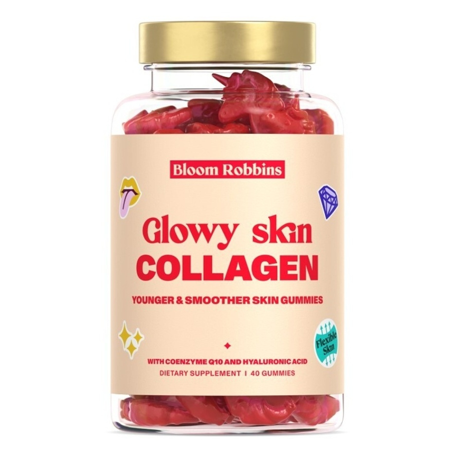 BLOOM ROBBINS Glowy skin collagen gummies 40 kusů