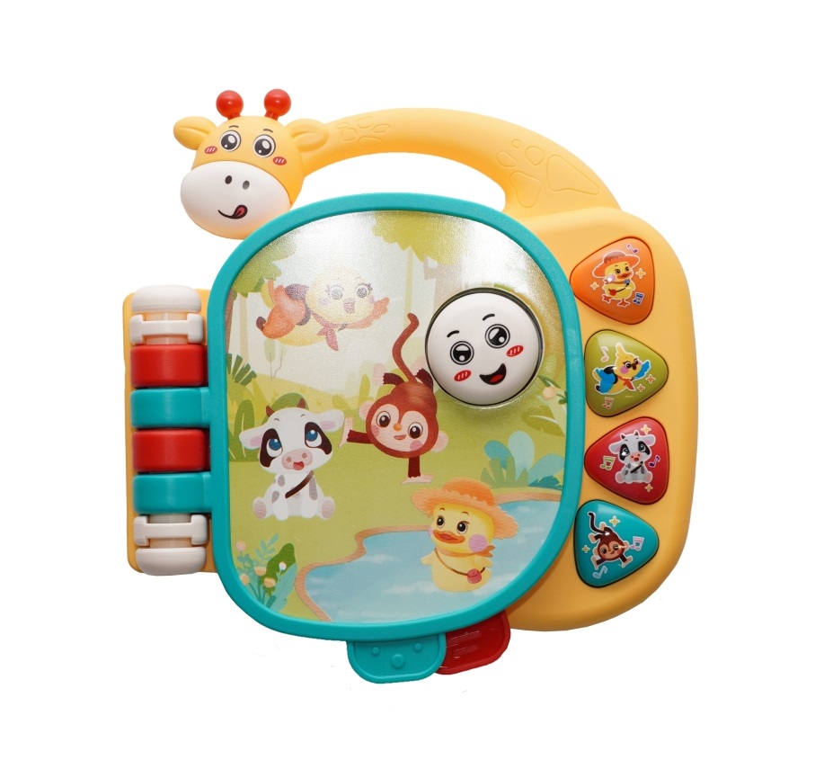 Bo Jungle hudební knížka Giraffe 12m+
